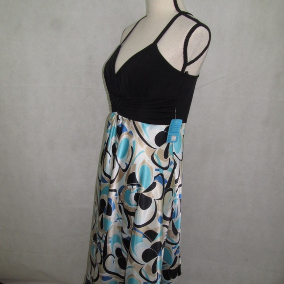 Intrigue Strap Dress size L Stretch Sleeveless New - Picture 3 of 7